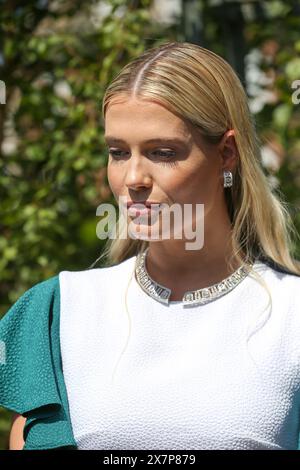 London, UK. 20th May, 2024. Late Princess Diana's niece and daughter of Earl Spencer Lady Amelia attends the RHS Chelsea Flower Show 2024 Press Day in London. The annual gardening exhibition runs from 21 to 25 May 2024 at the Royal Chelsea Hospital in London. Credit: SOPA Images Limited/Alamy Live News Stock Photo