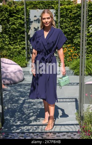 London, UK. 20th May, 2024. Late Princess Diana's niece and daughter of Earl Spencer Eliza Spencer attends the RHS Chelsea Flower Show 2024 Press Day in London. The annual gardening exhibition runs from 21 to 25 May 2024 at the Royal Chelsea Hospital in London. Credit: SOPA Images Limited/Alamy Live News Stock Photo