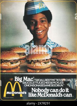 Mcdonalds ad 1970s hi-res stock photography and images - Alamy