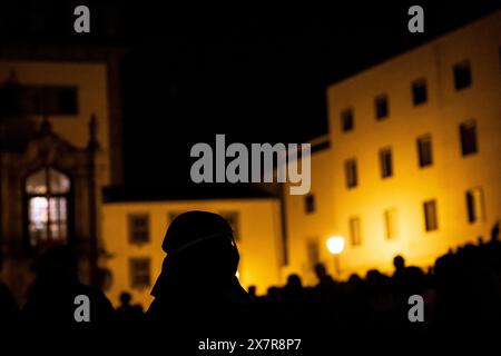 Braga, Portugal - 07 April 2023 : Farricoco at Lord's Burial Procession Stock Photo