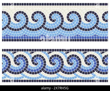 Greek roman pattern border decorative ornament. Ancient greek meander ...