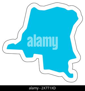 High detailed vector map - Democratic Republic of the Congo vector ...