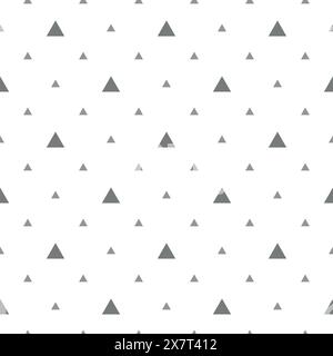 Abstract geometric pattern with triangles. A seamless vector background. White and grey ornament. Graphic modern pattern Stock Vector