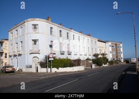 Views of houses in Walton on the Naze in Essex in the United Kingdom Stock Photo