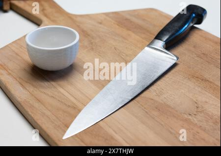 Beginning with a clean slate at dinner time. Stock Photo