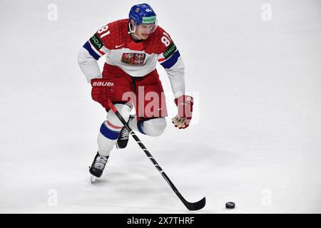 Prague, Czech Republic. 21st May, 2024. DOMINIK KUBALIK of Czech Republic during the 2024 IIHF Ice Hockey World Championship match between Canada v Czech Republic at the O2 arena in Prague, Czech Republic, May 21, 2024. (Credit Image: © Slavek Ruta/ZUMA Press Wire) EDITORIAL USAGE ONLY! Not for Commercial USAGE! Stock Photo