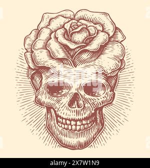Zombie head or face ink sketch. Walking dead hand drawing vector ...
