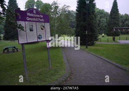 Grenfell Park in Maidenhead where Matthew Trickett was found dead on Sunday, he had been accused of assisting the Hong Kong intelligence service. Picture date: Tuesday May 21, 2024. Stock Photo