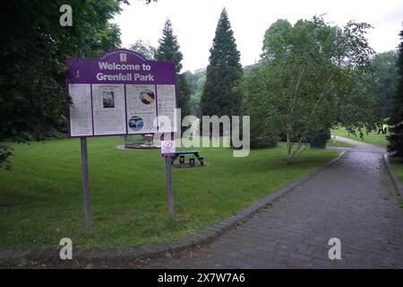 Grenfell Park in Maidenhead where Matthew Trickett was found dead on Sunday, he had been accused of assisting the Hong Kong intelligence service. Picture date: Tuesday May 21, 2024. Stock Photo