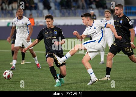 Lausanne, Switzerland. 21 May, 2024:  Rares Ilie (attacker) of FC Lausanne-Sport #19 shoots during  FC Lausanne Sport vs Grasshopper Club Zürich at  Tuiliere Stadium in Lausanne. Credit: Patrick Dancel/Alamy Live News Stock Photo