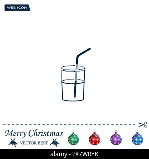 Soft drink vector icon Stock Vector