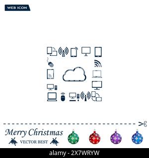 Cloud Computing concept vector icon Stock Vector
