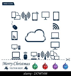 Cloud Computing concept vector icon Stock Vector