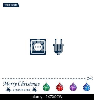 plug socket icon Stock Vector