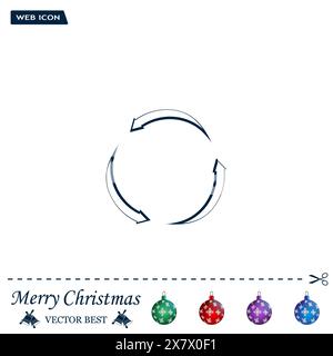 circular arrows vector icon Stock Vector