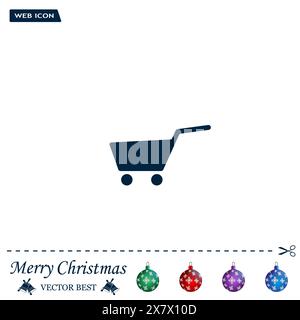 Vector shopping cart icon Stock Vector