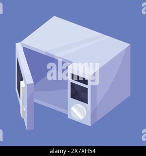 Microwave Oven Vector icon. microwave oven icon illustration. kitchen baking oven illustration vector Stock Vector