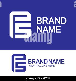 Alphabet letters monogram logo PS, SP, P and S, elegant and Professional letter icon design Stock Vector