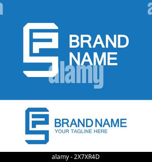Alphabet letters monogram logo PS, SP, P and S, elegant and Professional letter icon design Stock Vector