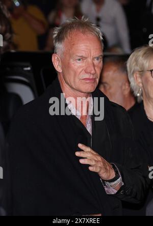 Cannes, France. 22nd May, 2024. Sting attends the 'Parthenope' Red Carpet at the 77th annual Cannes Film Festival at Palais des Festivals on May 21, 2024 in Cannes, France. Photo: DGP/imageSPACE Credit: Imagespace/Alamy Live News Stock Photo