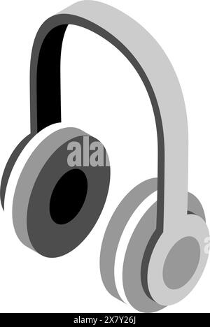 Noise-canceling headphones Illustration of a handy noise-canceling product, Vector Illustration Stock Vector