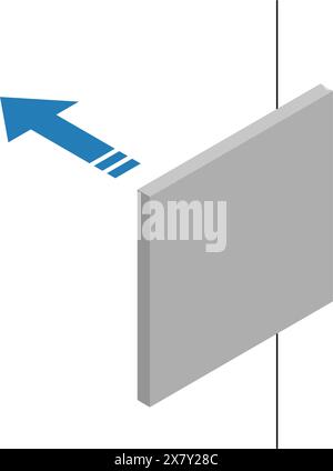Soundproof walls and panels: Examples of noise reduction measures for rental properties, Vector Illustration Stock Vector