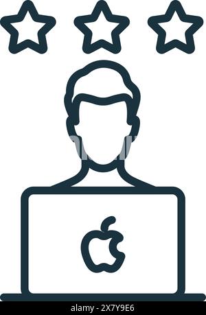 User Experience icon. Monochrome simple User Behavior icon for templates, web design and infographics Stock Vector