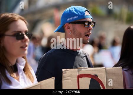 Ukrainian activists demand a prisoner exchange. Kyiv - 19 May,2024 Stock Photo