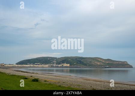 The Great Orme and Llandudno seafront and beach, Wales, UK. Stock Photo