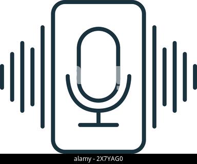 Voice Assistant icon. Monochrome simple Virtual Assistant icon for templates, web design and infographics Stock Vector