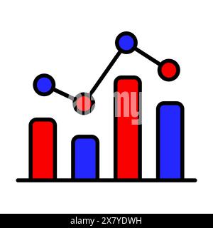Diagram with exit poll icon. Elections, analysis, evote, check stamps, voting, candidate, voter, polling station, president, parliament, electronic vo Stock Vector
