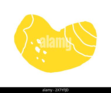 Hand drawn pencil organic shapes with doodle strokes and outlines, squiggles and scribbles. fluid, flowing, irregular elements in trendy colors Stock Vector