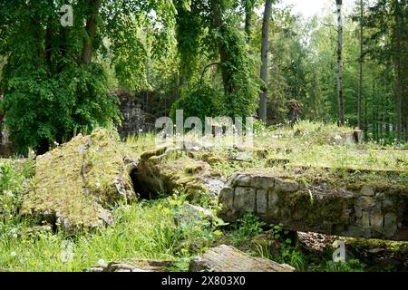 Ketrzyn, Gierloz, Poland - May 11th 2024 - Building remains at Wolf's Liar Stock Photo