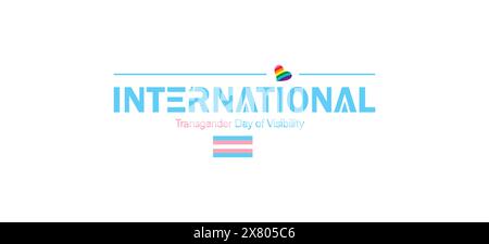 the International Transgender Day of Visibility Stock Vector