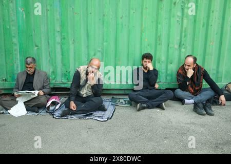 Tehran, Iran. 22nd May, 2024. Mourners attend the funeral service of Iran's late President Ebrahim Raisi, Foreign Minister Hossein Amir-Abdollahian and other officials who lost their lives in a helicopter crash. Credit: Saeid Zareian/dpa/Alamy Live News Stock Photo