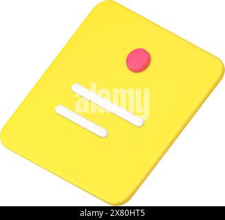 Note paper with push pin icon, realistic style Stock Vector Image & Art ...