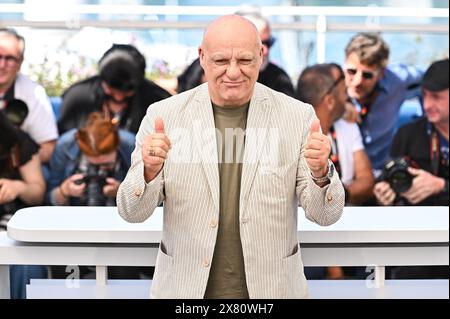 Cannes, France. 22nd May, 2024. Peppe Lanzetta attends the 'Parthenope' Photocall at the 77th annual Cannes Film Festival at Palais des Festivals on May 22, 2024 in Cannes, France. Credit: Live Media Publishing Group/Alamy Live News Stock Photo