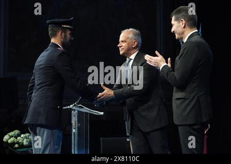 Bologna, Italia. 22nd Mar, 2024. Bologna, Italia - Cronaca - 22 Maggio 2024 - 172mo anniversario fondazione corpo dellaPolizia di Stato con ministro degli interni Matteo Piantedosi - - (Photo Michele Nucci/LaPresse) News - Bologna, Italy - May 22, 2024 - 172nd anniversary of the foundation of the State Police force with Interior Minister Matteo Piantedosi - (Photo Michele Nucci/LaPresse) Credit: LaPresse/Alamy Live News Stock Photo