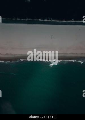Ariel Shot of Sandbanks Beach Stock Photo