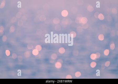 The highlights on the water are out of focus. bokeh. Beautiful background. Stock Photo
