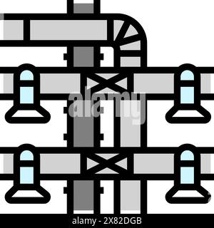 ventilation ducts icon color illustration Stock Vector Image & Art - Alamy