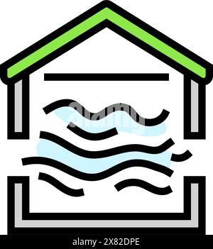natural ventilation color icon vector illustration Stock Vector Image ...