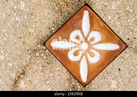 Close-up of Decorative Stone Patterns and Shapes in Creative Background Stock Photo