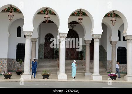 Entrance to the Wilaya building in Algiers Stock Photo