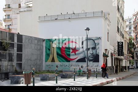 Krim Belkacem memorial in Algiers Stock Photo