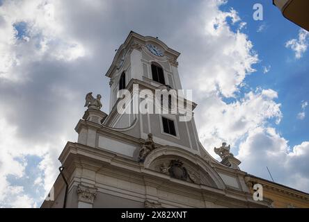 St. Michael's Church at Vaci Street in Budapest, Hungary.Summer season. Stock Photo