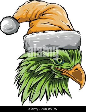 Mascot Head of an Eagle vector illustration design Stock Vector