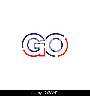 GO tech logo concept design Stock Vector