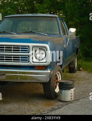 An old truck in Glenville, Pennsylvania Stock Photo