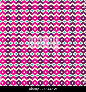 Hexagon Seamless Pattern Design. geometric Pattern vector Stock Vector